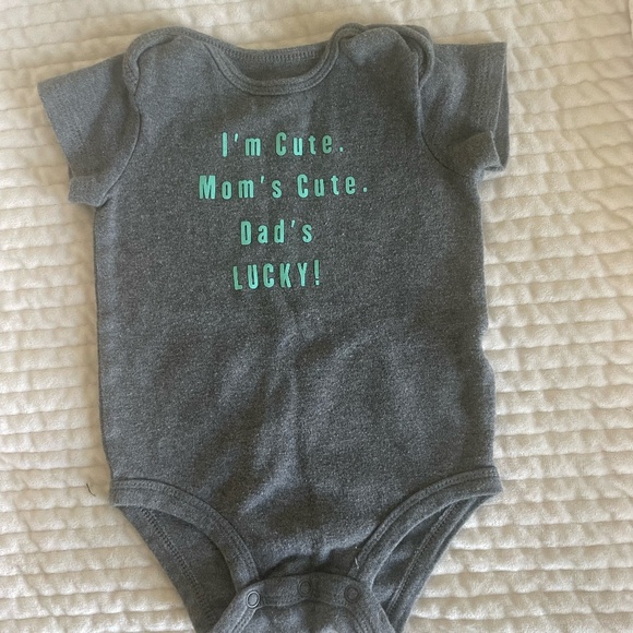 BABY BOY SIZE 6 MONTH SHORT SLEEVE ONSIES - Picture 5 of 10